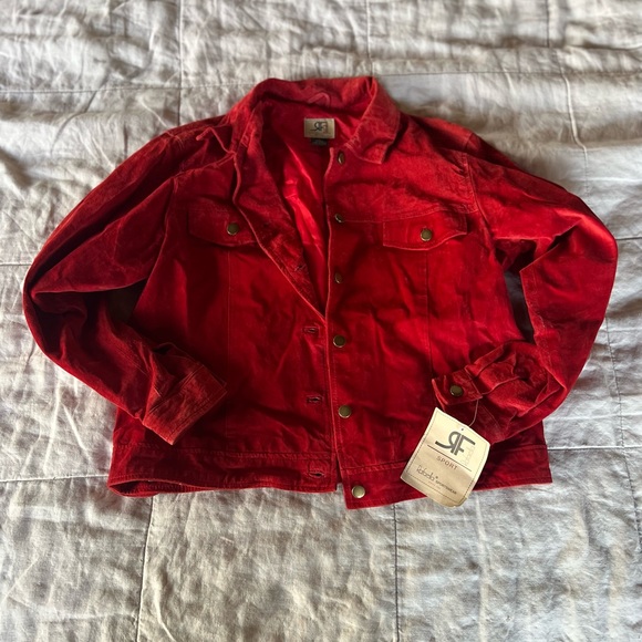 Vintage Suede 100% Leather Jacket Medium - Picture 6 of 6